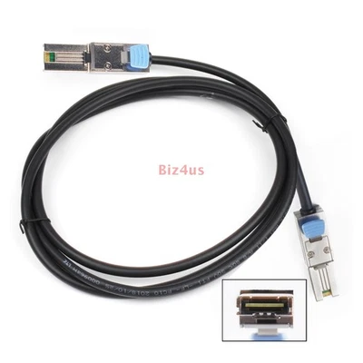 External Mini SAS 26pin SFF-8088 to SFF-8088 High Speed Data Cable 6.6FT / 2M - Image 1 of 4