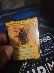 Sauron, the Dark Lord (Showcase Scrolls) LOTR Lightly Played FOIL MTG - Picture 1 of 3