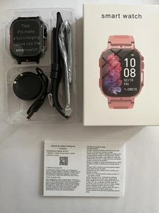 Smart Watch music blue tooth phone calls heart gym sport Black colour Brand New - Picture 1 of 8