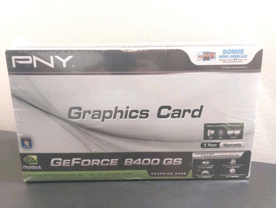 PNY NVIDIA GeForce 8400 GS (VCG84DMS5R3SXPB) 512MB DDR2 SDRAM PCI Express x16... - Image 1 of 4