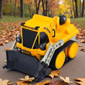 Vintage Rokenbok RC Dozer J1028 RC Classic Yellow Bulldozer Parts or Repair READ - Picture 1 of 7