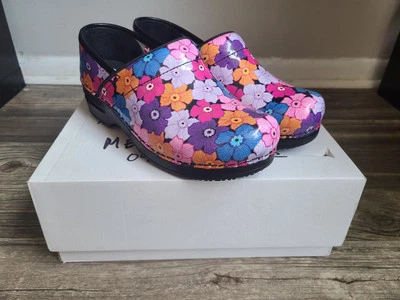 Zuecos de charol Sanita Melrose para mujer - florales/multicolor - talla 39 UK/8US Foto 1 de 4