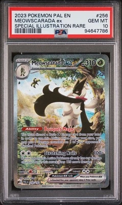 PSA 10 Meowscarada EX 256/193 Pokemon Paldea Evolved Special Illustration Rare - Image 1 of 2