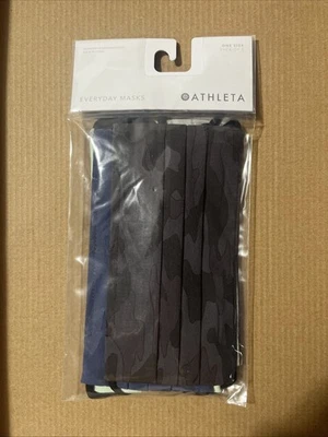 Athleta Face Mask Unisex Pleated Pack of 5 Lot  - Image 1 of 3