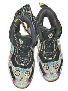 Adidas Zapatos Para Hombre Talla 8.5 Negro Multicolor Día de Muertos Azúcar Calavera Goma - Imagen 1 de 8