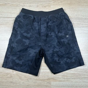 Gaiam Shorts schwarz Tarnmuster Herren Medium sportlich Laufen Leistung Activewear - Bild 1 von 9