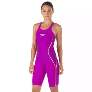 Usado en Excelente Condición Speedo Fatskin LZR Racer X En Púrpura Rodilla Traje Técnico Talla 24 - Imagen 1 de 7