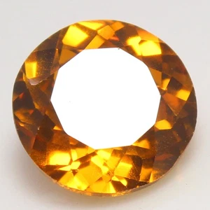 Natural 6.70 Ct Certified Montana Champagne Sapphire 11x11 MM Round Cut Gemstone - Picture 1 of 6