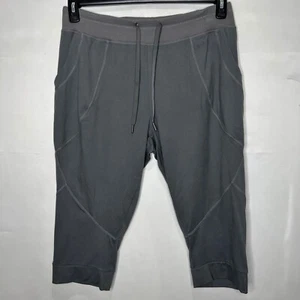 Brisas Damen Hose XL grau sportlich Freizeit Crop Training High Waist Capri’s - Bild 1 von 10