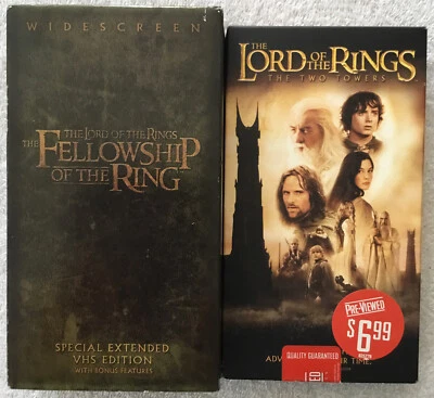 The Lord of the Rings VHS Two Towers & Fellowship of the Ring Special Edition - Image 1 of 4