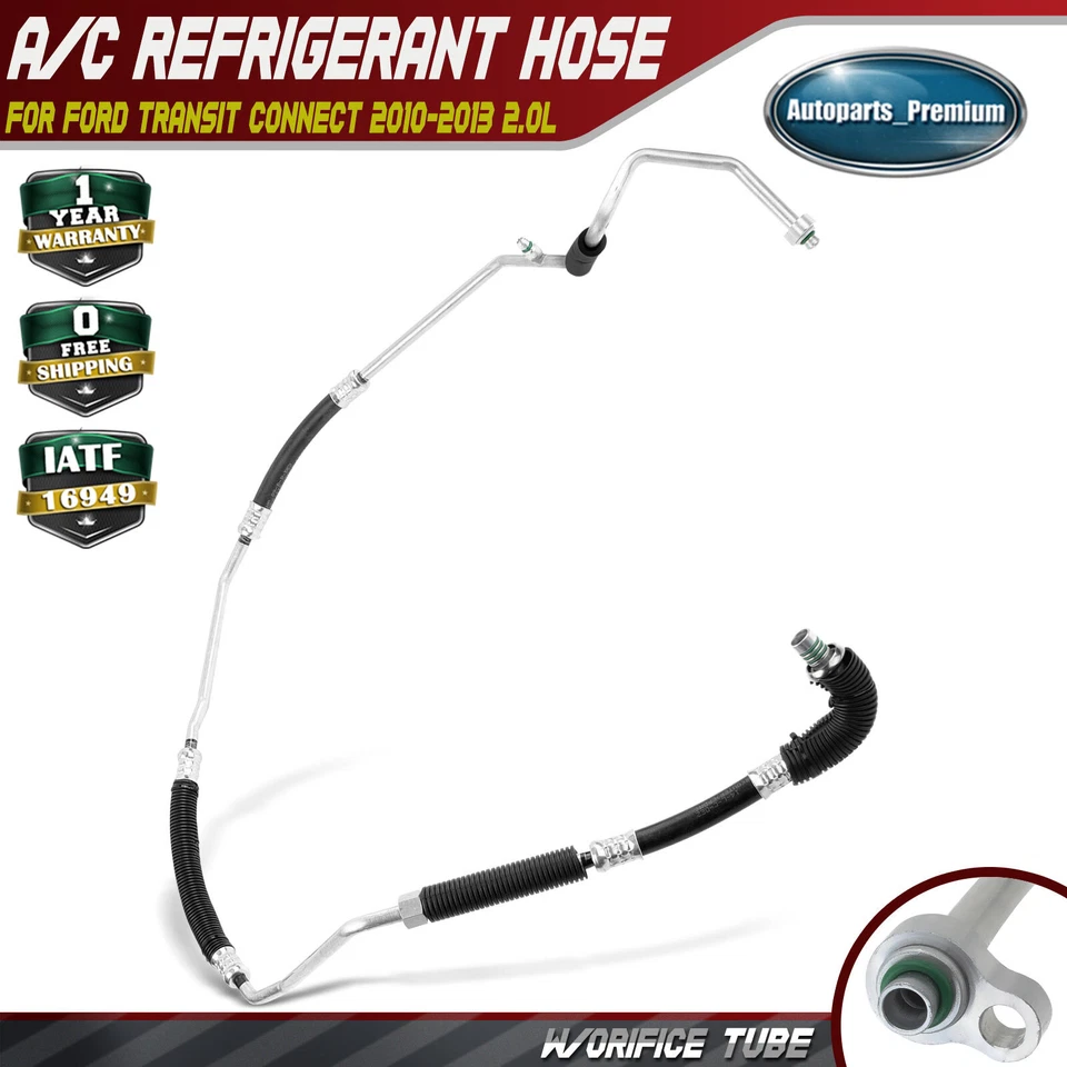 Línea de líquido de aire acondicionado con tubo de orificio para Ford Transit Connect 2010-2013 L4 2,0 L gasolina Foto 1 de 4
