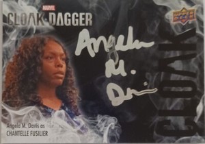 🔥💥2021 UD CLOAK & DAGGER ANGELA M. DAVIS BLACK AUTO AUTOGRAPH MINA HESS D-AN