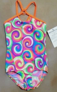 NWOT Leotard Pinwheel Multi Color Small Child Wolff Fording Dance Pageant - Picture 1 of 3