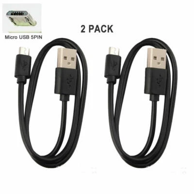 2x USB Charger Data Cable for Kodak Pixpro Friendly Zoom Camera FZ51,FZ52,FZ53 - Image 1 of 4