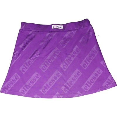 ELLESSE LIETA Damen Minirock mini Tennis Rock Sommer stretch 40 L Lila Gummibund - Bild 1 von 3