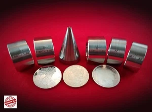 17 deg. Folding / Reduction Dies set of 5 and Folding cone, Coin Ring Tools - Picture 1 of 7