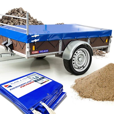 PLANE 4 YOU Anhängerplane Anssems mit H-Gestel z.B. 2.57 x 1.33 x 0.15 Gratis Zubehör