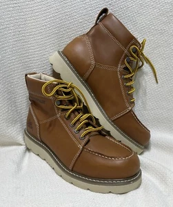 Botas de trabajo CAT Trademan para hombre punta suave cuero tostado P74113 ((F-2)) - Imagen 1 de 15