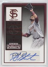 2015 Panini Contenders College Ticket Red Foil DJ Stewart (Fielding) #16.2 Auto