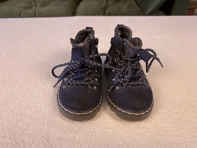 Zara Baby ботинки обуви темно-синий галстук или молнии размер ЕС 20 / США 4 - Изображение 1 из 4