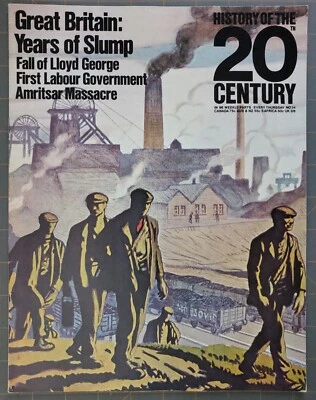 1970 History Of the 20th Century Magazine Great Britain Years Of Slump Issue #34 - Image 1 of 4
