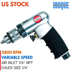 1/4" Mini Air Palm Drill Variable Speed for Aircraft Sheetmetal Spotweld Removal - Picture 1 of 6