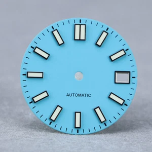 quadrante orologio 28,5mm mod per skx007 nh35 nh36 6r15 movimento blu lume - Foto 1 di 7