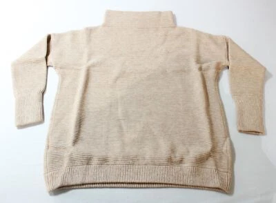 Chicwish Women's Cozy Ribbed Turtleneck Sweater IW4 Linen See Description - Image 1 of 3
