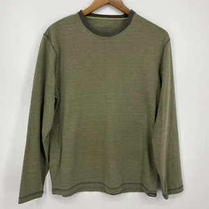 Eddie Bauer Long Sleeve T-Shirt Men's S Green 100% Cotton Crew Neck Outdoors - Picture 1 of 10