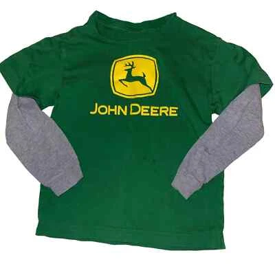 John Deer Little Boy Ling Sleeve T-Shirt Size Medium  5-6 - Image 1 of 4