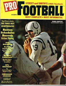 1965 Street & Smith's Football magazine Johnny Unitas Baltimore Colts VG - Picture 1 of 1