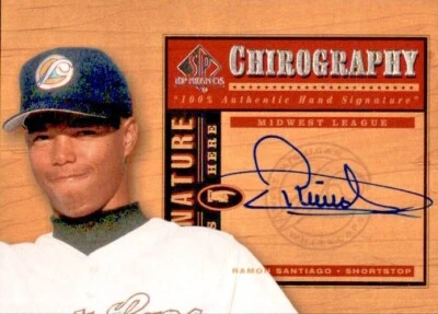 2001 SP Top Prospects Ramon Santiago Chirography Authentic Autograph #RSA - Image 1 of 2