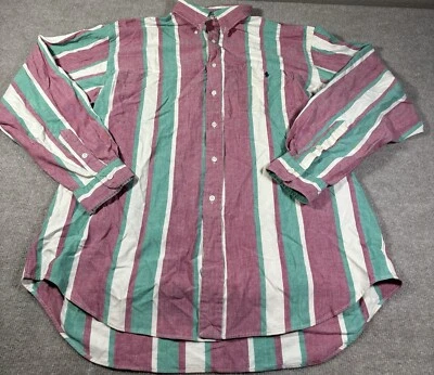 Camisa Polo Ralph Lauren Para Hombre Colorida Abotonada Extra Grande XL Rayas Poni Foto 1 de 4