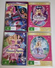 Barbie Rock 'n Royals + Mariposa + The Princess & The Popstar + Swan Lake.  