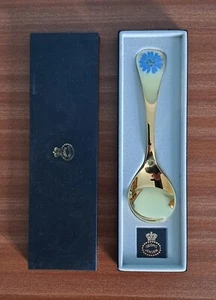 Vintage Georg Jensen Year Spoon 1980. Gilded Sterling Silver. Chicory Design - Picture 1 of 5