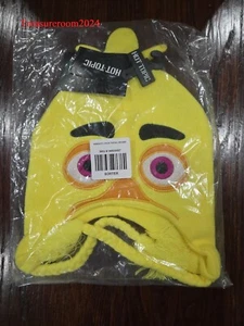 Five Nights At Freddy's HOT TOPIC Chica Braided Tassel Beanie Laplander Hat FNAF - Picture 1 of 5