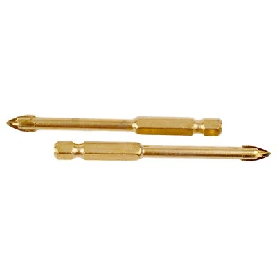 For Titanium Coated Hex Shank Drill Bits for Glass and Marble (6mm Pack of 10) - Image 1 of 4