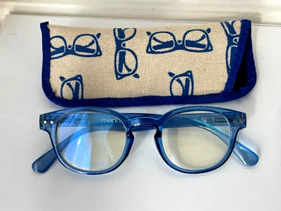 Lunette de Protection Ecran MaxView Bleu avec joli étui Neuf jamais servi ! - Photo 1/4