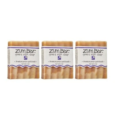 Zum Bar Goat's Milk Soap - Frankincense-Patchouli - 3  Assorted Scents , Sizes  - Image 1 of 4