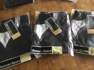 banner sport School -  black shorts with grey panel  28/29” - 3 pairs of shorts - Picture 1 of 6