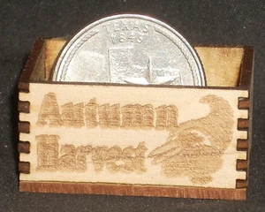Autumn Harvest Produce Crate 1:12 Miniature Grocery Market Store Farmer's - Picture 1 of 3