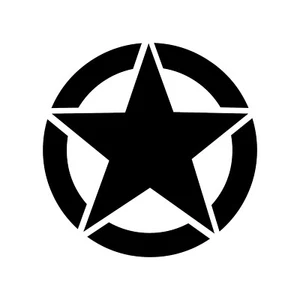 Army Star Premium Vinyl Decal - Picture 1 of 14