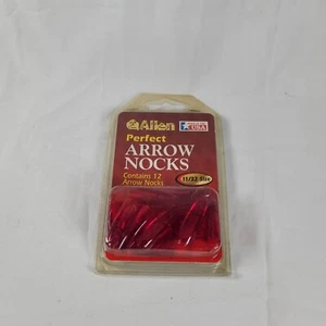12 ct Arrow Nocks 11/32 for bow hunting . Red - Picture 1 of 10