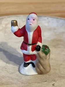 Vintage Lemax Ceramic Santa Claus Christmas Figurine Miniature Trinket 2.5” Tall - Picture 1 of 4