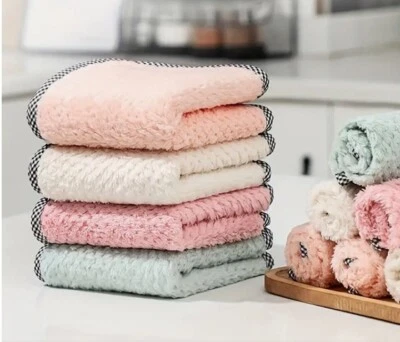 Super Absorbant Microfiber Multi Purpose Kitchen Dish Cloths Towels Set Of 10 - Image 1 of 4