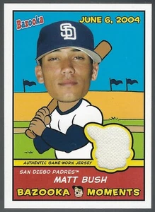 Matt Bush 2005 Bazooka Moments Relics Jsy B Card# BM-MB - Picture 1 of 4