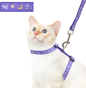 Cat Harness and Leash Set for Outdoor Walking Escape Proof Adjustable Soft Safet - Picture 1 of 12