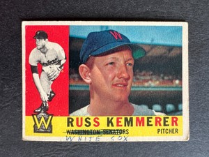 1960 Topps Russ Kemmerer #362, marked