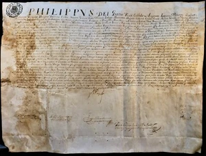 KING OF SPAIN & PORTUGAL PHILIP IV APPOINTMENT OF CARLO PIGNATARO IN NAPLES 1662 - Picture 1 of 12