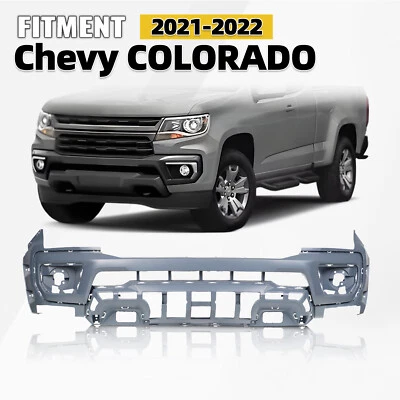 For 2021-2022 Chevrolet Colorado Front Bumper Cover Without Towing Hole Plastic Foto 1 de 4